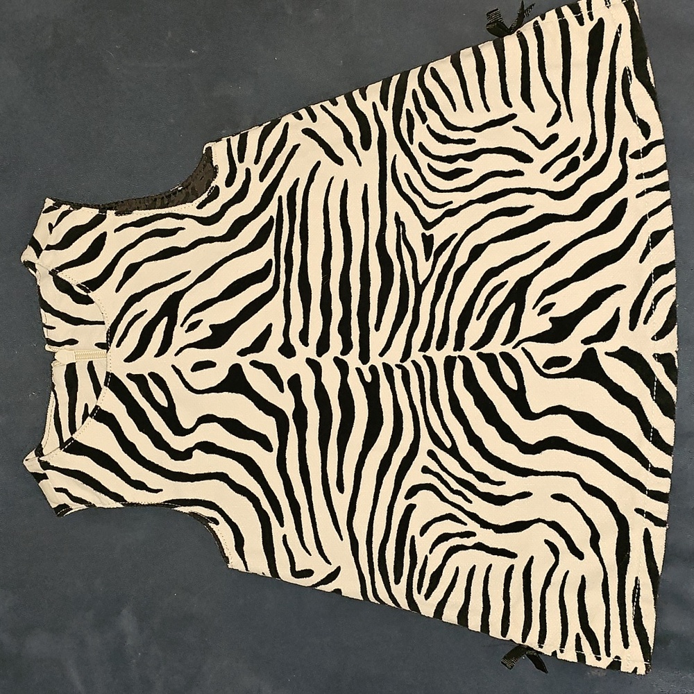 Vintage Gymboree Zebra Print Dress/ Romper - Size 3-6 months